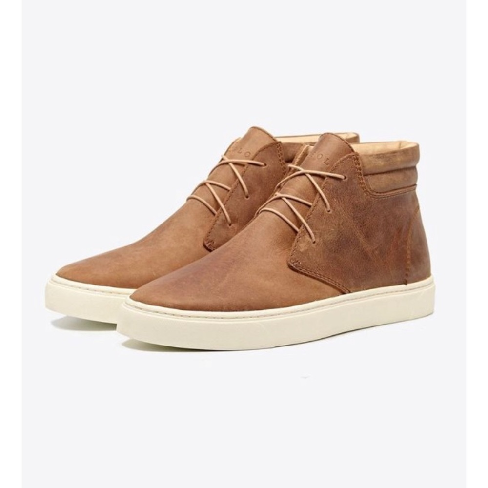 Nisolo Cortez Mid-top Sneaker - tobacco color